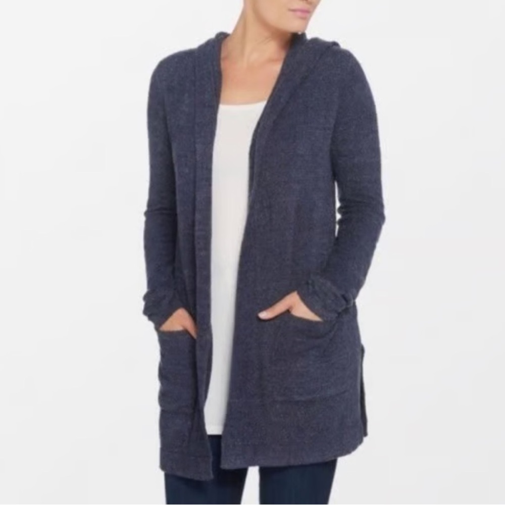 Barefoot Dreams Bamboo Chic Lite Cardigan- Navy Blue